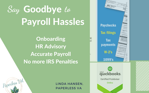 Payroll Services by Linda Hansen, Paperless VA