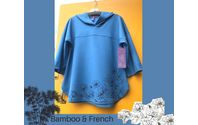 Hoodie with printed border. by SASS Boutique