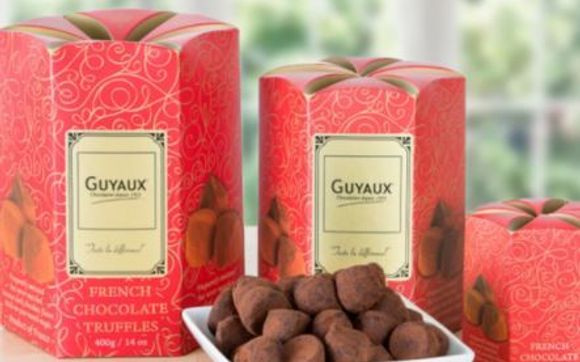 Guyaux French Cocoa-Dusted Chocolate Truffles by Chateau Jolie, Inc.