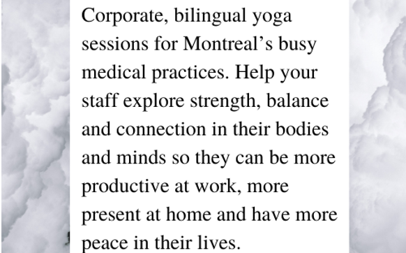 1 : 1 Private Session by The Body Poetry in Montreal, QC - Alignable