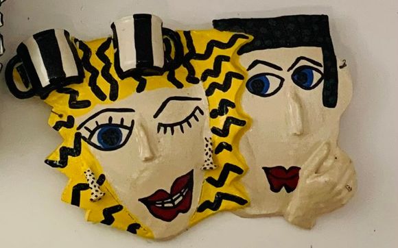 Handmade ceramics and acrylic paintings by Babroff Studios