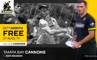 Tampa Bay Cannons AUDLtv 2021 Season PROMO by Tampa Bay Cannons