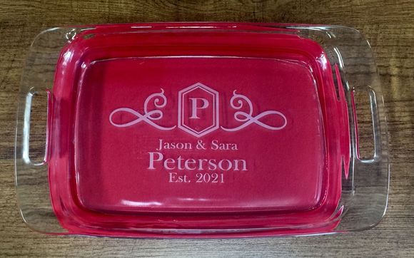 Personalized Wedding Pyrex Casserole Dish With Lid, Pyrex Baking Dish, Engraved  Dish, Religious Gift, Glass Anniversary Gift