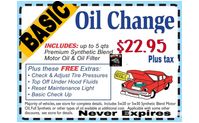 Everyday Basic Oil Change  by Ben’s Shell Service Center & Towing
