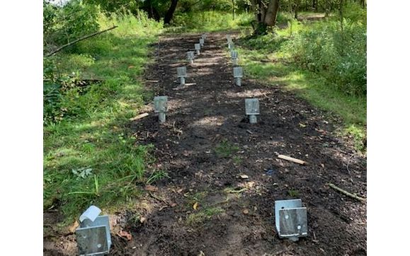 Saddle Brackets for Walkway  by Innovative Pier Solutions