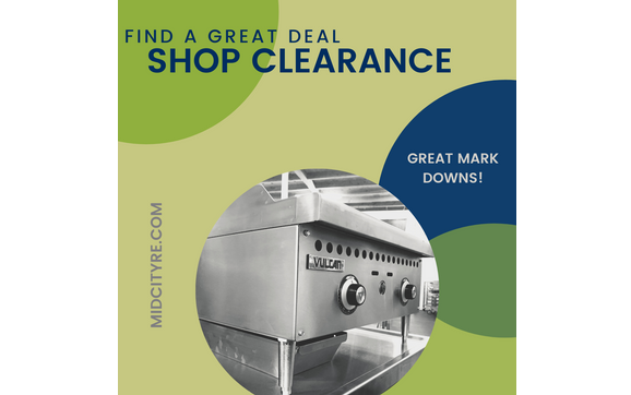 Great Clearance Items! by Mid City Restaurant Supply