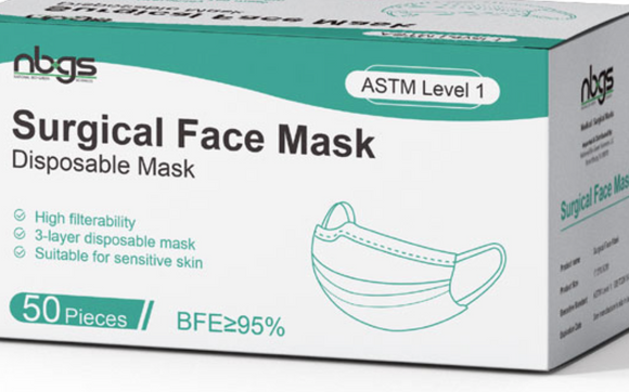 Surgical Face Masks (ASTM Level 1) by Dynamic Solutions Group, Inc