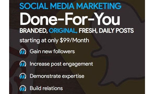 Done-For-You Social Media Marketing $99 by MerchantSide Marketing Group