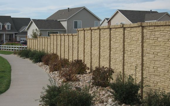 Privacy Fence by Signature Concrete Fence