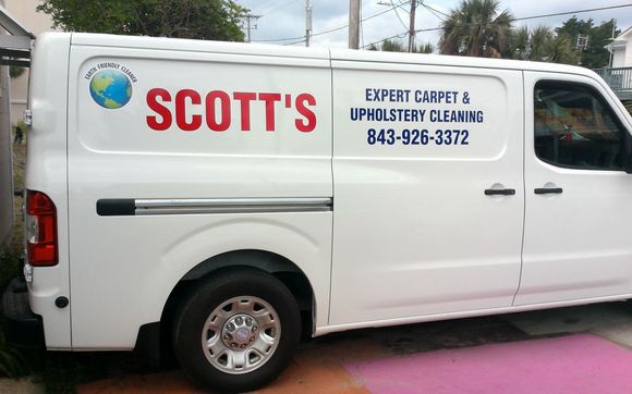 Commercial Cleaning of carpets & upholstery  by Scott's steamer carpet cleaner