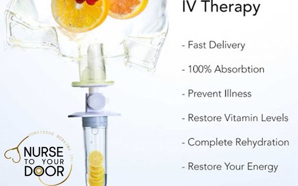 In-Home Drip Hydration Vitamin Therapy by Nurse To Your Door- Concierge Nursing Inc.