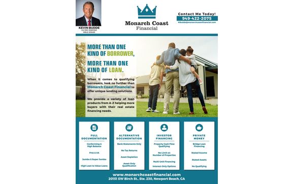 More Than One Kind Of Borrower, More Than One Kind Of Loan by Monarch Coast Financial
