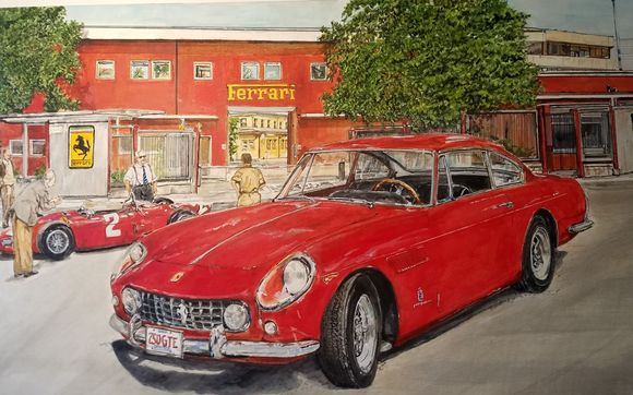 Collector's Ferrari by JR BAKER ART LLC
