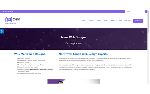 Manz Web Designs Website by Manz Web Designs, LLC