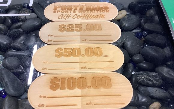 Gift Cards by Post Falls Sports Nutrition