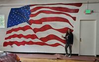 Mural for Muscle Car Museum by Joanna Miarrostami at  Collazo Realty