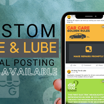 Custom Tire & Lube Social Posting by WKMF-TV Network