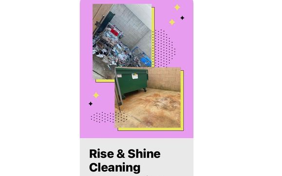AT&T outside Clean Up by Rise & Shine Cleaning Commercial Service