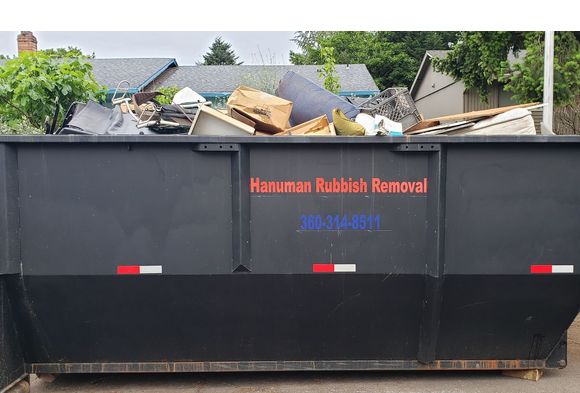 Dumpster rental and Junk removal by Hanuman Rubbish Removal LLC