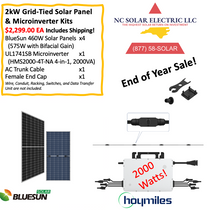 DIY - 2000 Watt Grid-tied PV Solar Panel & ​Microinverter Kit by NC SOLAR ELECTRIC LLC