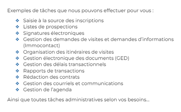Services administratifs sur mesures  by Immo+