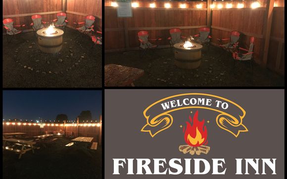 Fire pit area by The Fireside Inn