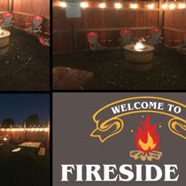 Fire pit area by The Fireside Inn