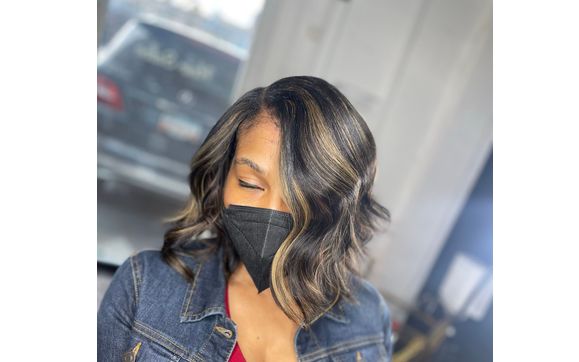 Natural Messy Bob Quick Weave by Victorian Hair Artist in Atlanta, GA