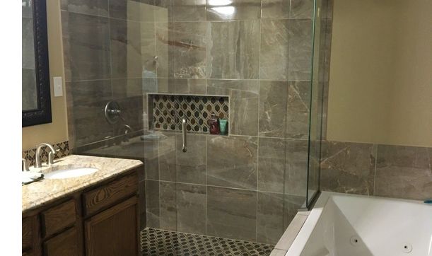 Custom Bathrooms and Showers. by Integrity Services in Desoto, TX ...