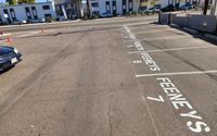 Custom Parking Lot Stencils by G Force Phoenix / PAINT CORPS of the West Valley - Veteran Owned