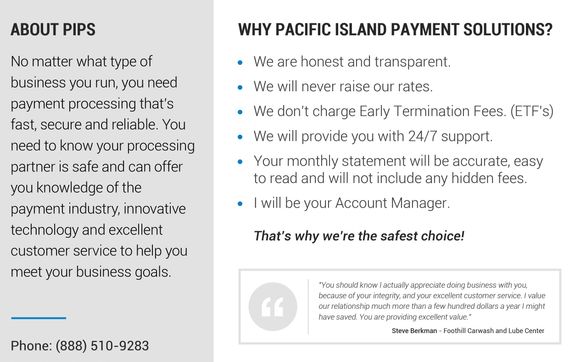 Credit Card Processing  by Pacific Island Payments Solutions