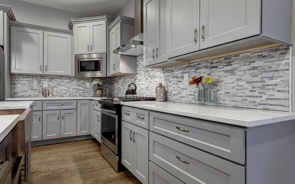 Cove Shaker Grey by Haymor Cabinetry.