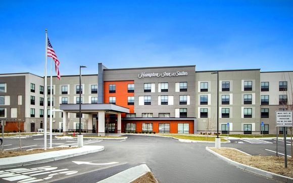 Hotel accommodations and event space by Hampton Inn Suites North