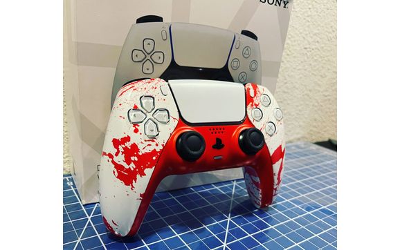 Dexter Blood Splatter (PS5 Controller) by Valor Coatings, LLC in ...