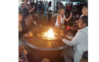 Wine Barrel Fire Pit by Eagle Eye Barrels