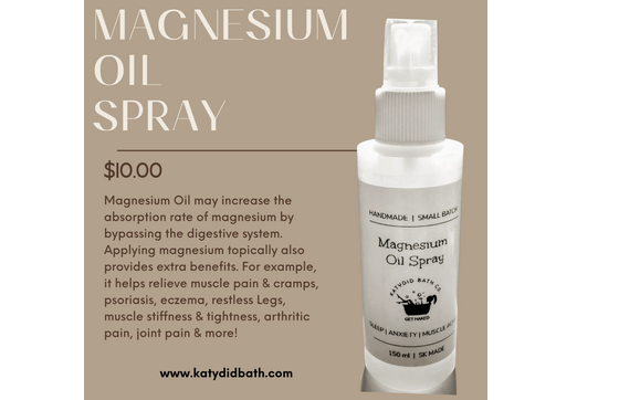 Magnesium Oil by Katydid Bath Co.
