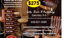 Wine Barrel Furniture Class by Eagle Eye Barrels