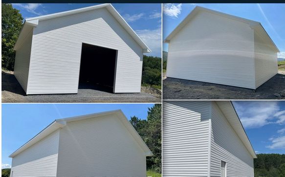 663 – Dutch Lap Vinyl Siding Garage by Pioneer Pole Buildings, Inc. in ...