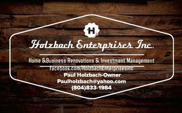 HOLZBACH ENTERPRISES INC. Home Improvement by Holzbach Enterprises Inc. Home and Business Improvements