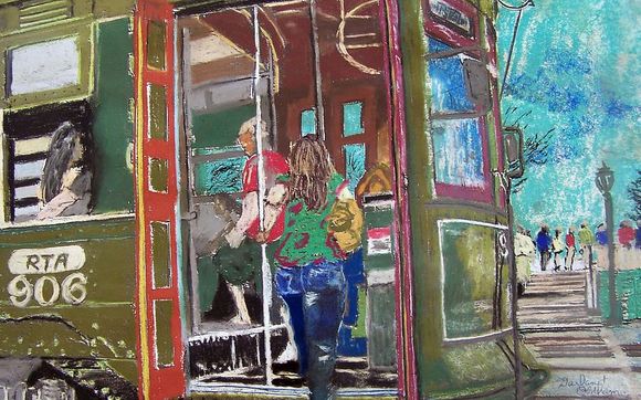 Street cars New Orleans by A Louisiana Artist