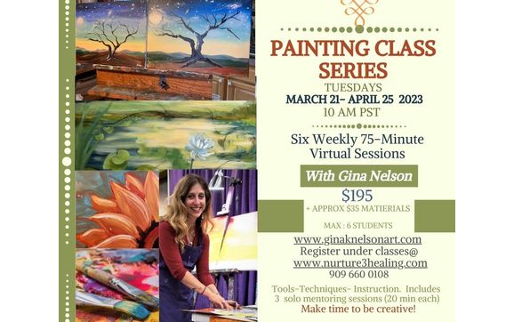 PAINTING CLASS SERIES STARTING SOON! by Nurture 3 Healing & The Energy of Secrets