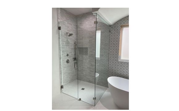 Frameless Shower Enclosure  by Glass Kingdom, LLC