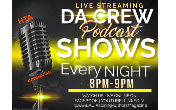 ADVERTISE WITH HTA enterprise  by  AAALAC & Aspiring Authors Magazine founding Sponsors of Da Crew Podcast Network