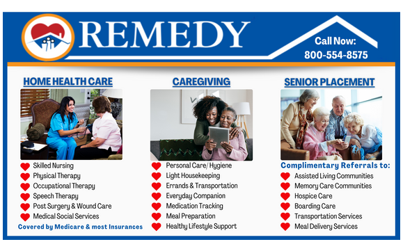 Home Health | Caregiving | Placement & Referrals by Remedy Home Health Care | Caregiving | Placement