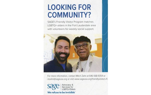 Friendly Visiting by SAGE Friendly Visitor Program in Fort Lauderdale ...