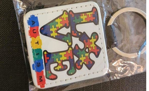 Customized key chains, one of our many items we sell. by Queen Dee's Creations