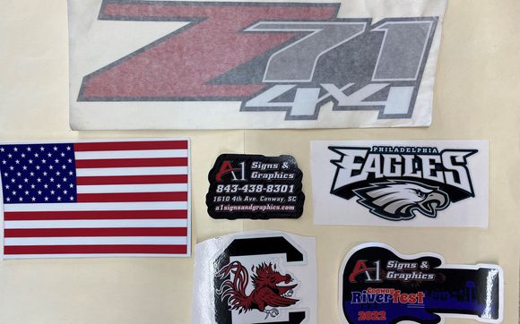 Stickers & Decals by A1 Signs & Graphics in Conway, SC - Alignable