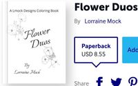 Flower Duos coloring book by Lmock Designs