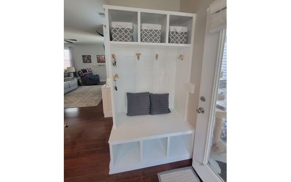 Mudroom Drop by M&M Wood Design LLC