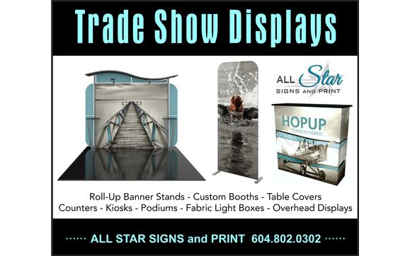 Trade Show Booths and Displays by All Star Signs and Print in Surrey ...